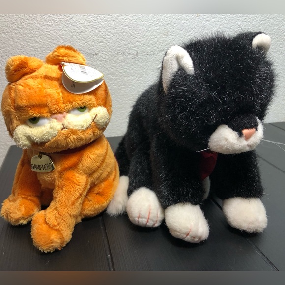 Ty Other - Ty Orange Plush Cat Toy - Soft Collectible Stuffed Animal